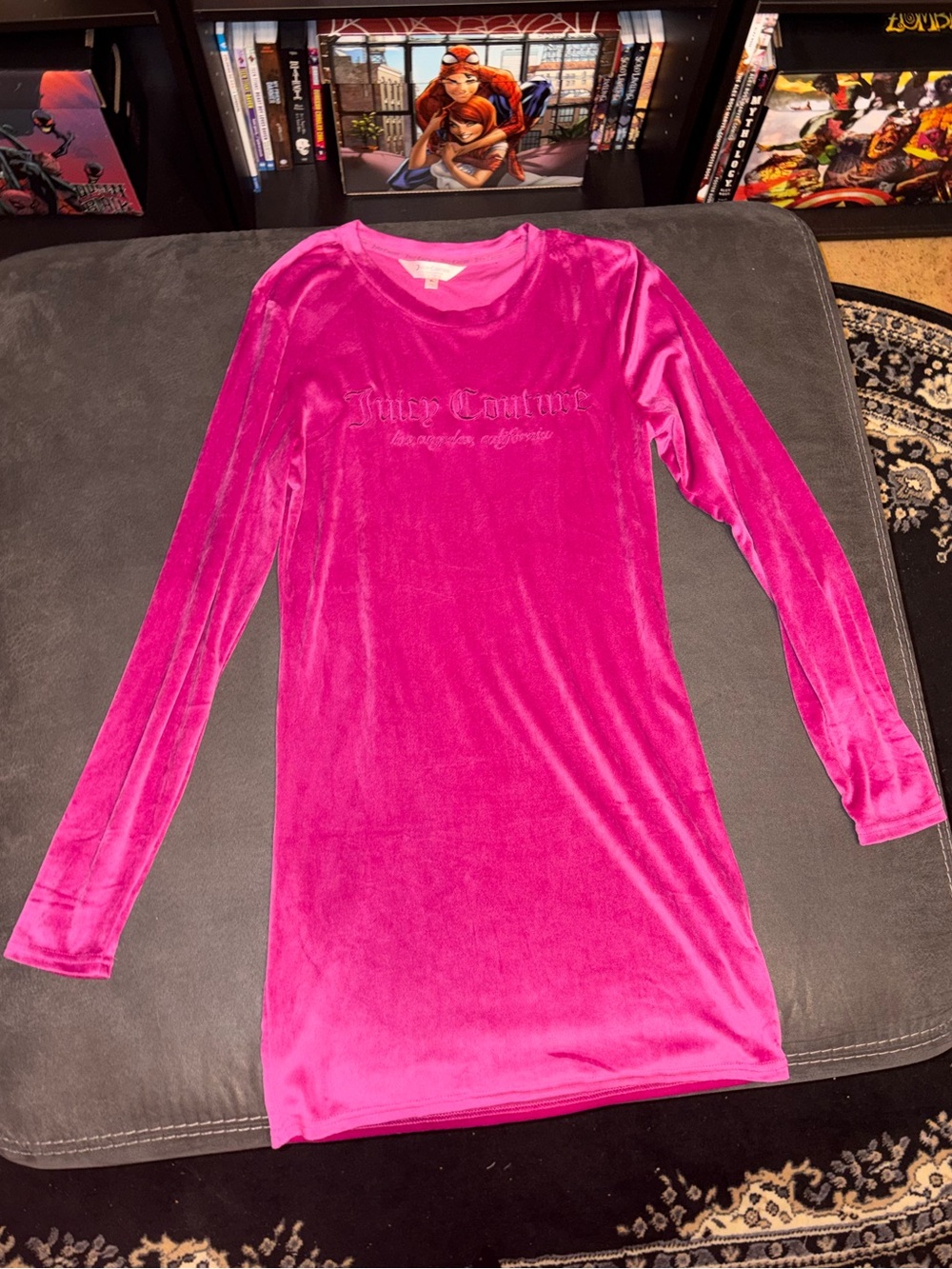 Juicy Couture Fuchsia Velvet Sleep Shirt